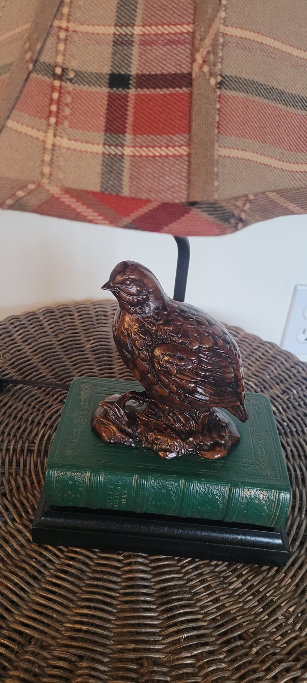 Vintage Quail Lamp