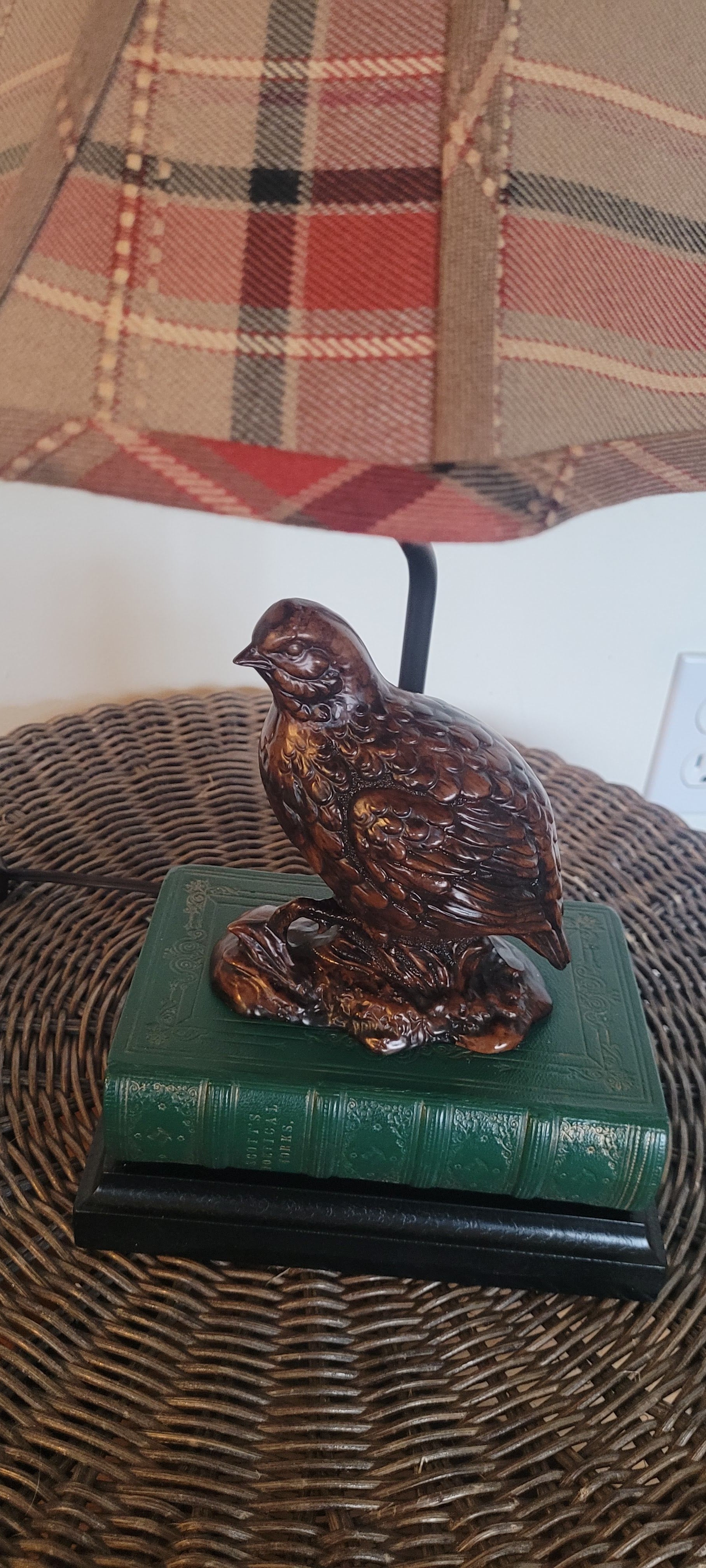 Vintage Quail Lamp
