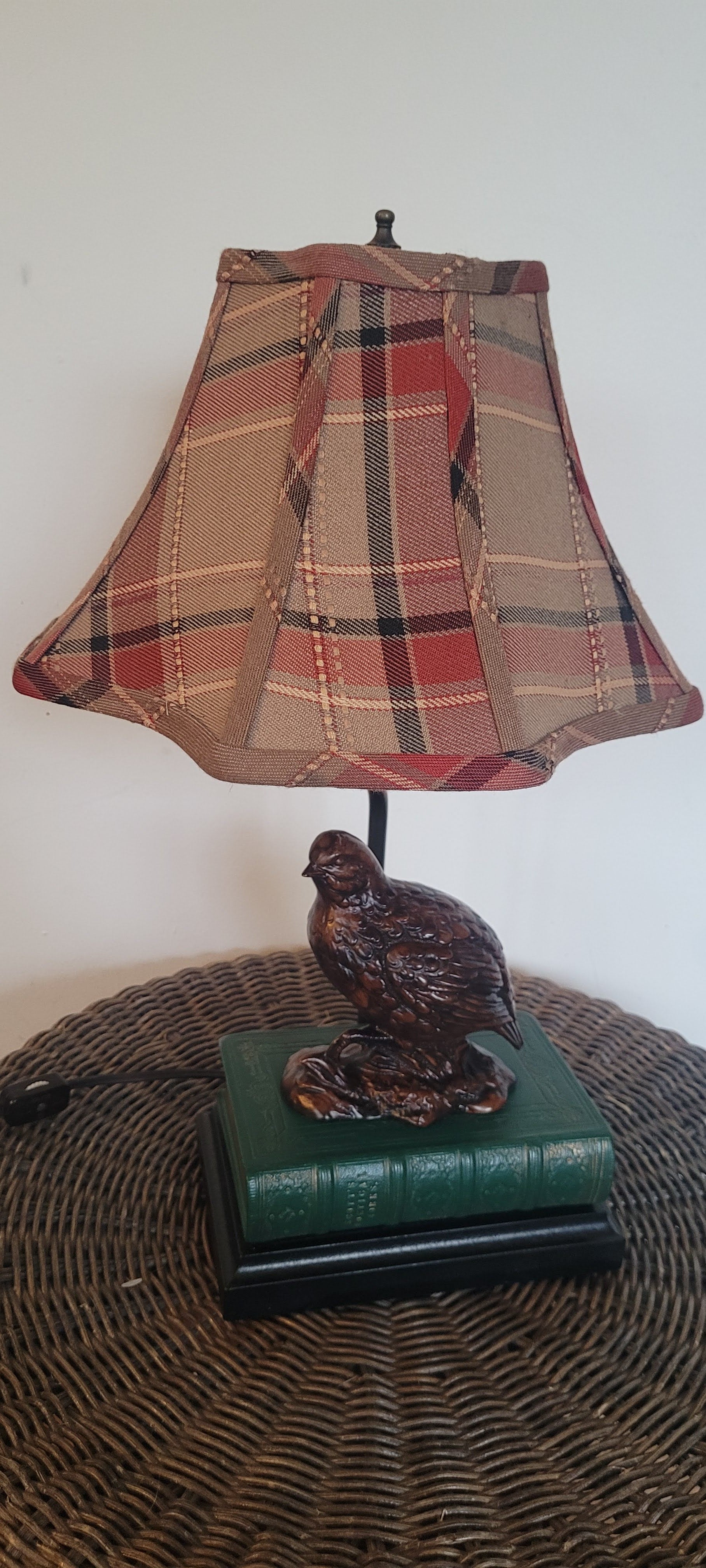 Vintage Quail Lamp